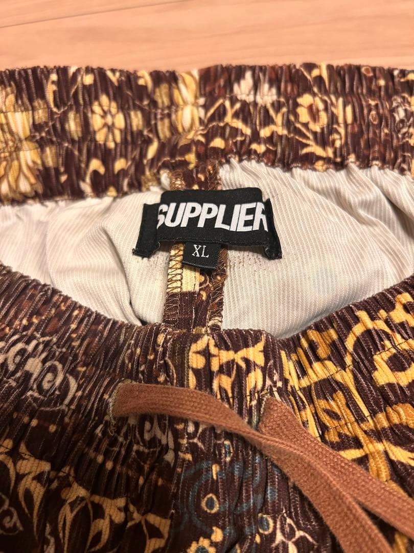 Supreme サルエルパンツ ブラウン花柄