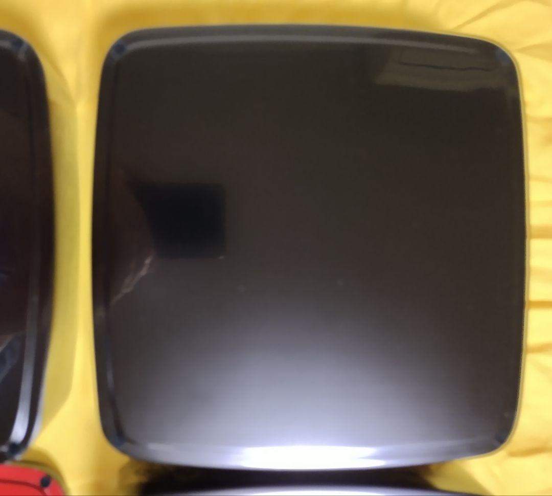 輪島塗　四君子沈金　胴張　三段重