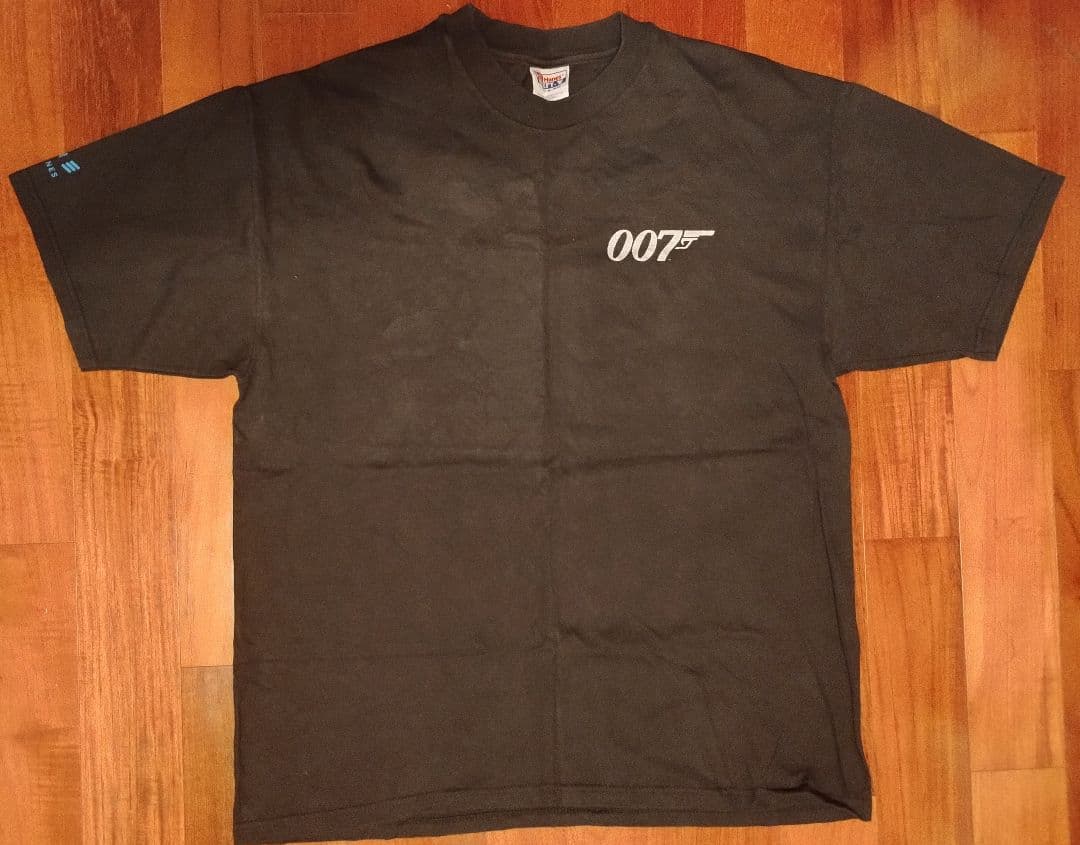 美品 007 ジェームズ・ボンドトゥモロー・ネバー・ダイ プロモ Tシャツ XL