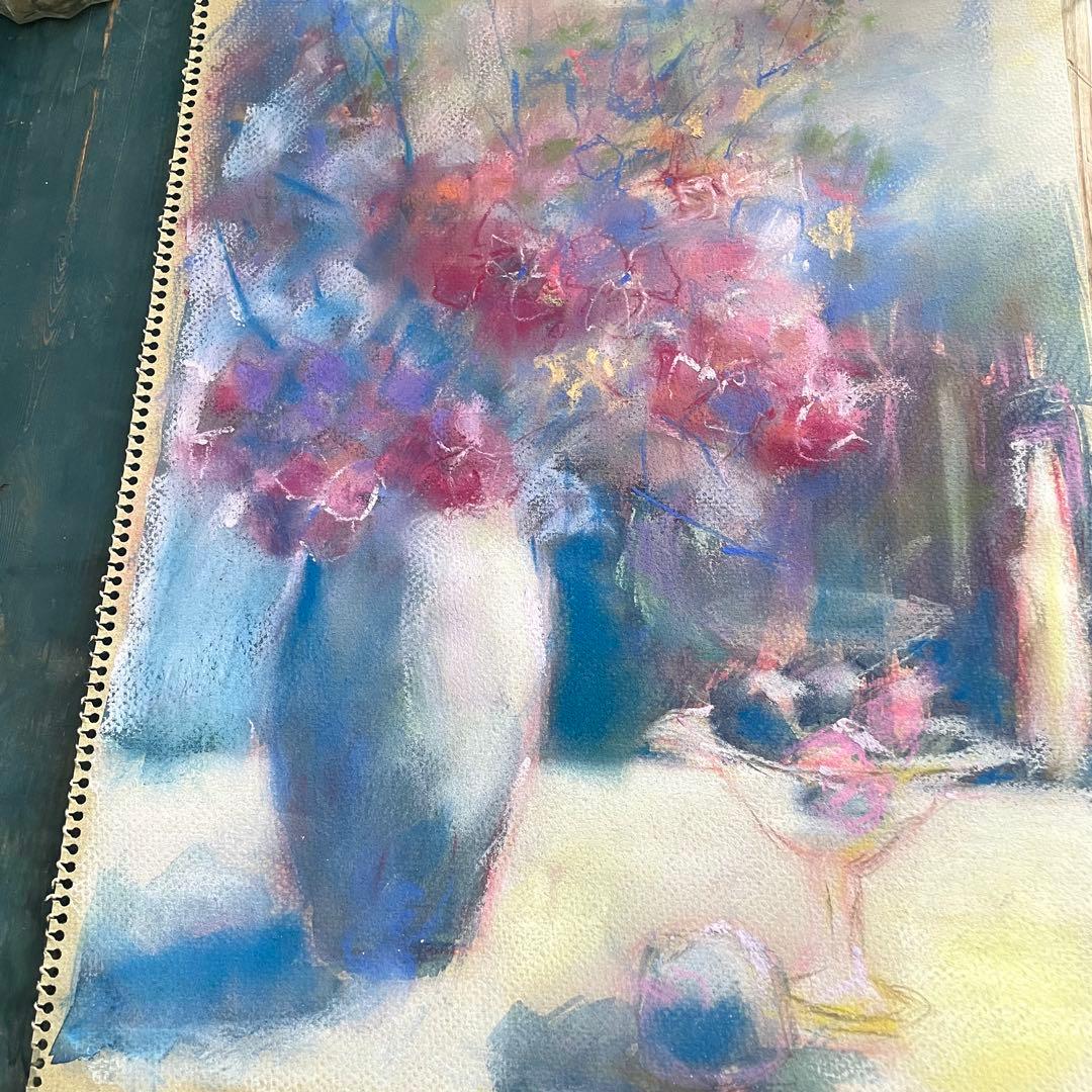 パステル画/色褪せない花束の贈り物/癒し/ヒーリング/パワースポット/