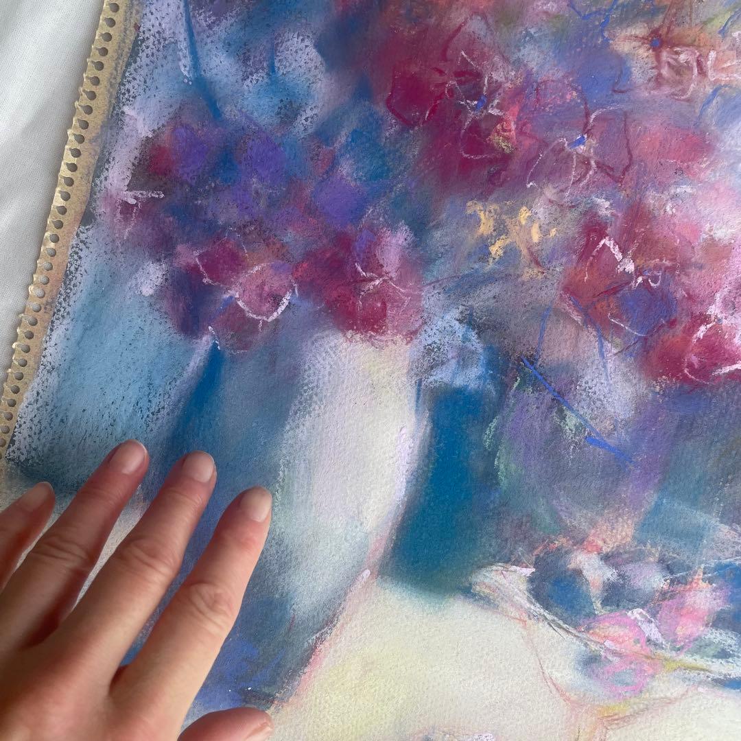 パステル画/色褪せない花束の贈り物/癒し/ヒーリング/パワースポット/