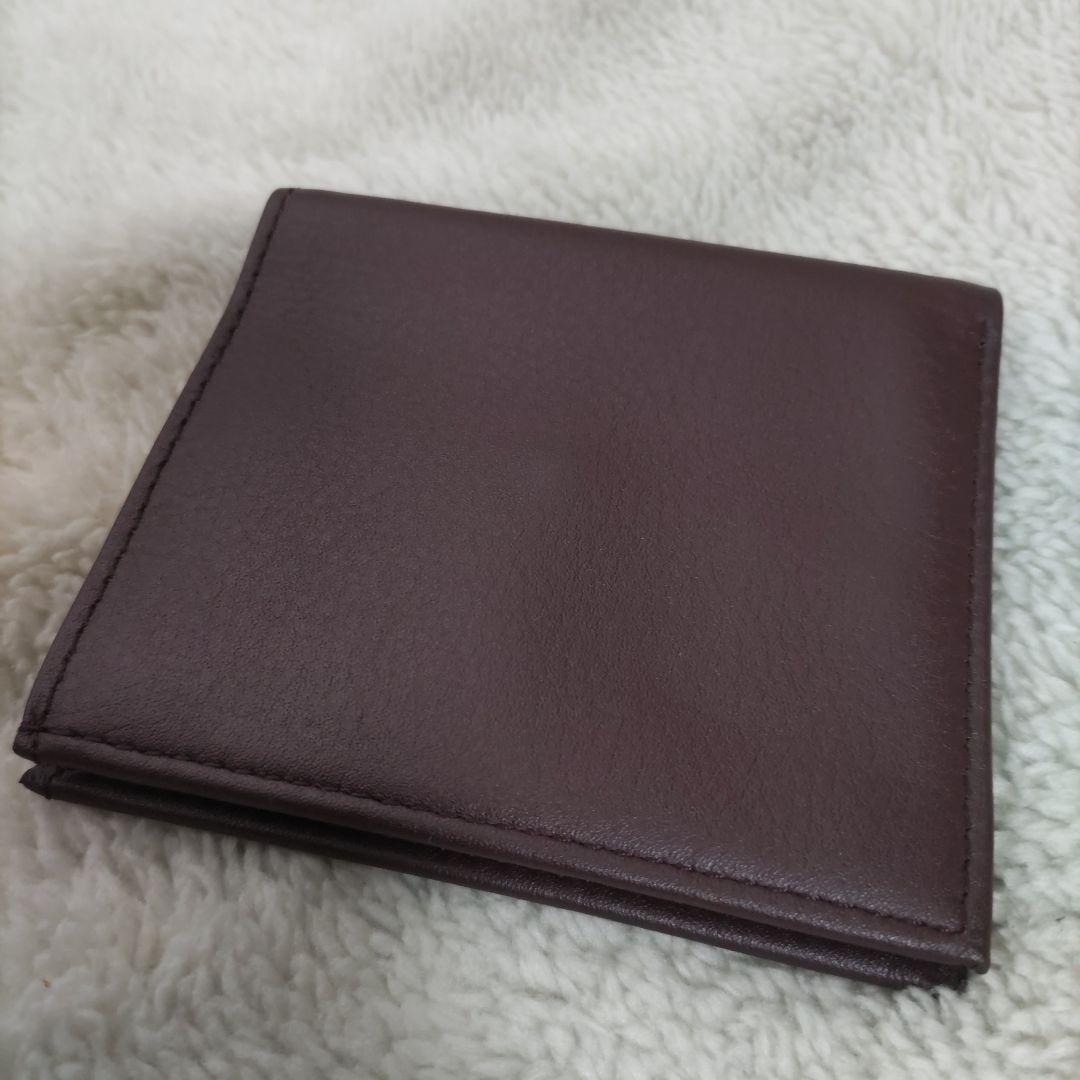 皇居　皇室　限定　折り財布　こげ茶　本革