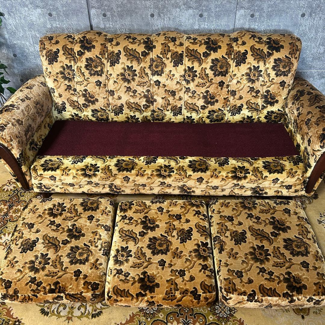 s2306꧁金華山織り꧂2-3人掛けソファ&1人掛けソファ×2脚セット