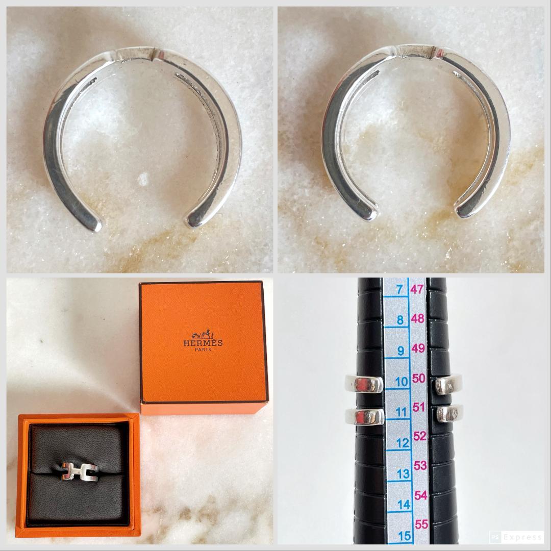 7075 激レア☆ HERMES エルメス ヴィンテージ シルバーリング 指輪