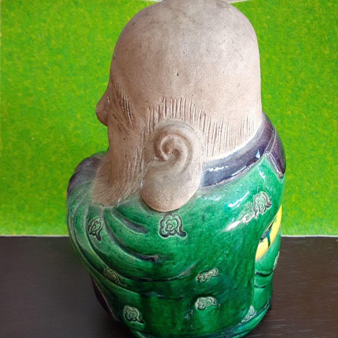 京焼名工　福禄寿像　二代真清水蔵六作