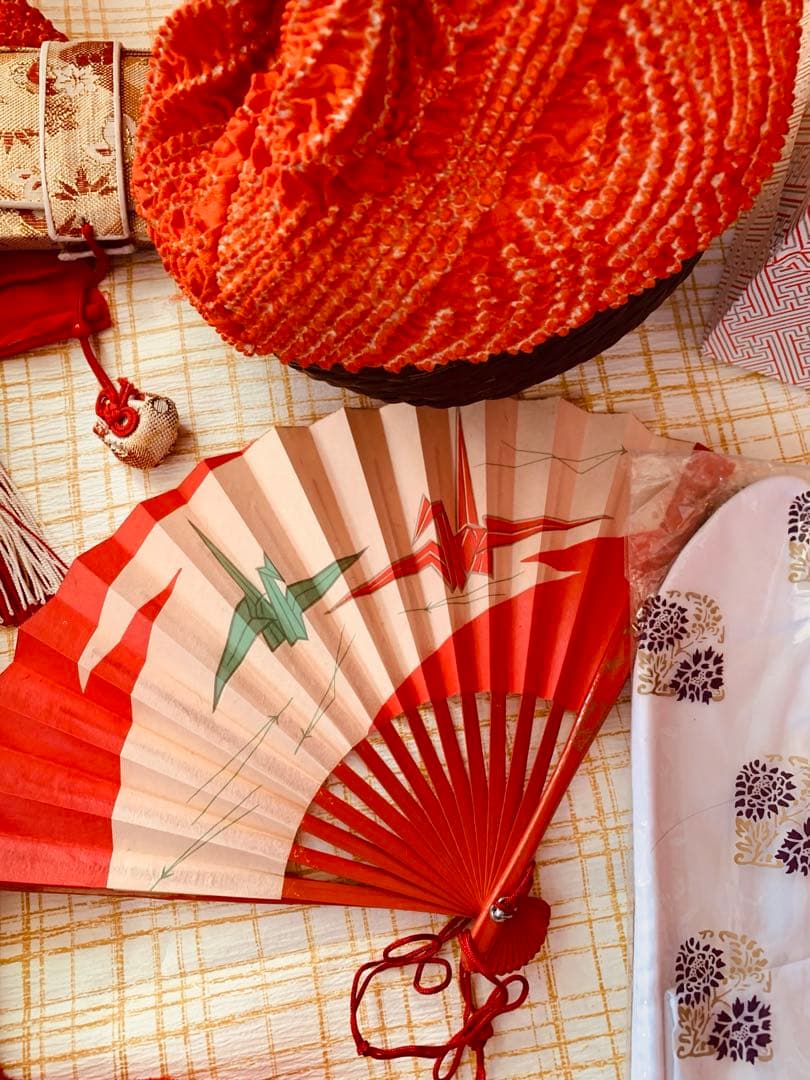 七五三　7歳の女の子のお振袖コーディネート　ハーフ成人式や卒業式にも　色無地