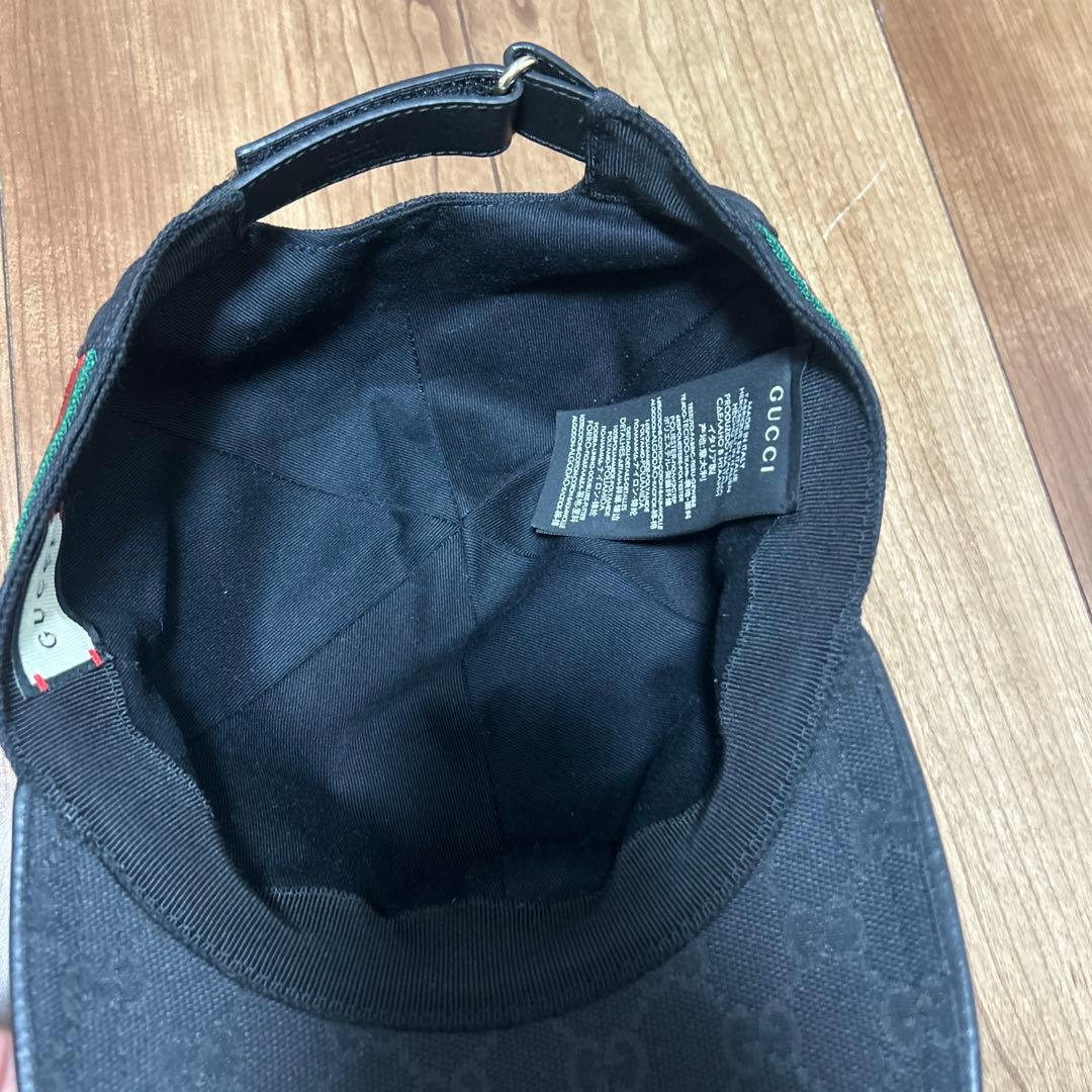 Gucci ブラック キャップ　Lサイズ