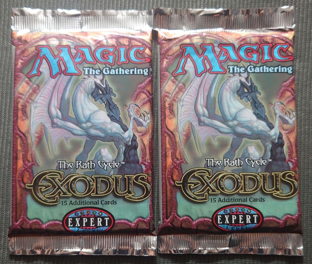 mtg 稀少 絶版 ブースターパック 2個セット エクソダス exo