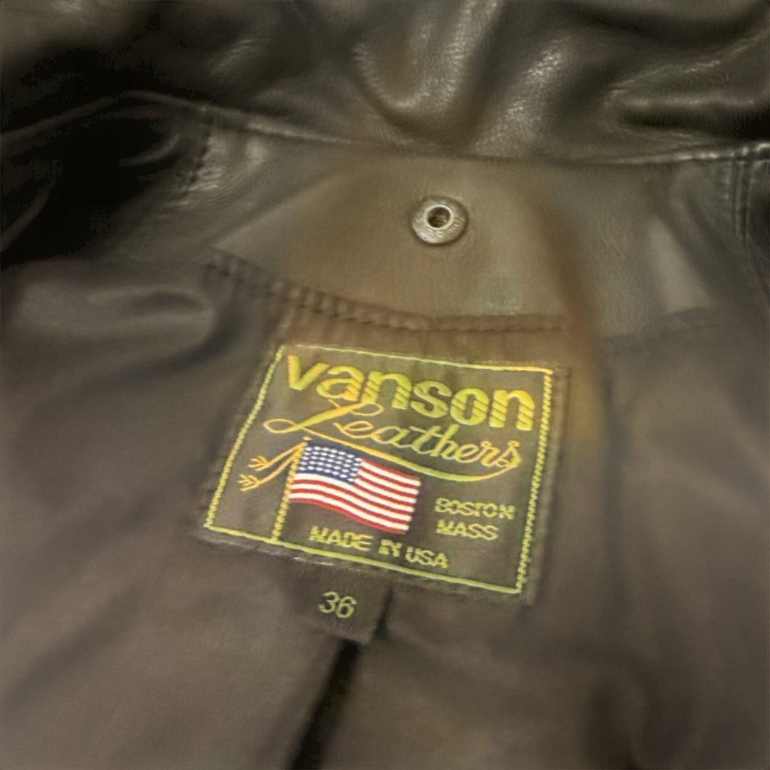 【別注】Vanson Leathers C2 ライダース ジャケット 36