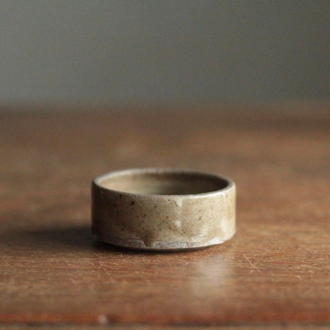 瀬戸灰釉 半筒 盃 酒器 ぐい呑み 古美術 古道具 アンティーク