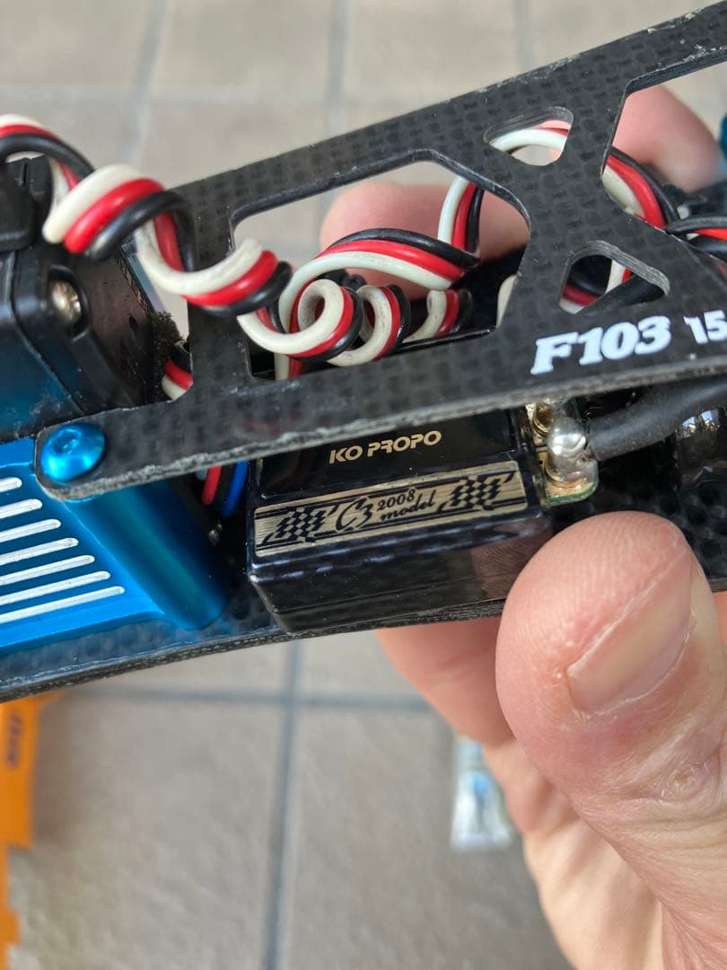 タミヤ　F103 15thアニバーサリーシャーシメカ付き　新品キットその他パーツ