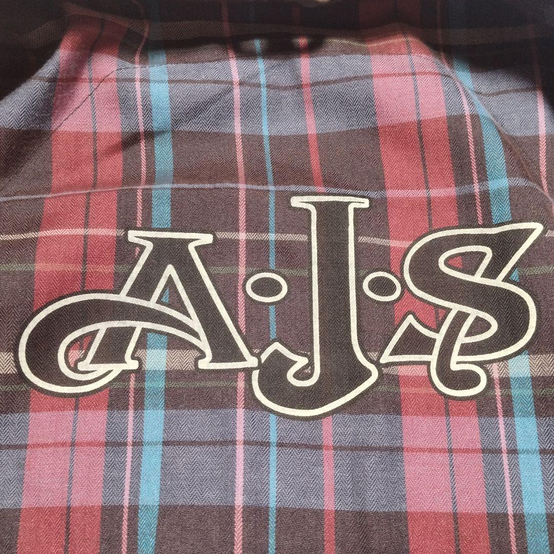 A.J.S 英国ライダースジャケット レザージャケットブラウン イギリス 茶色