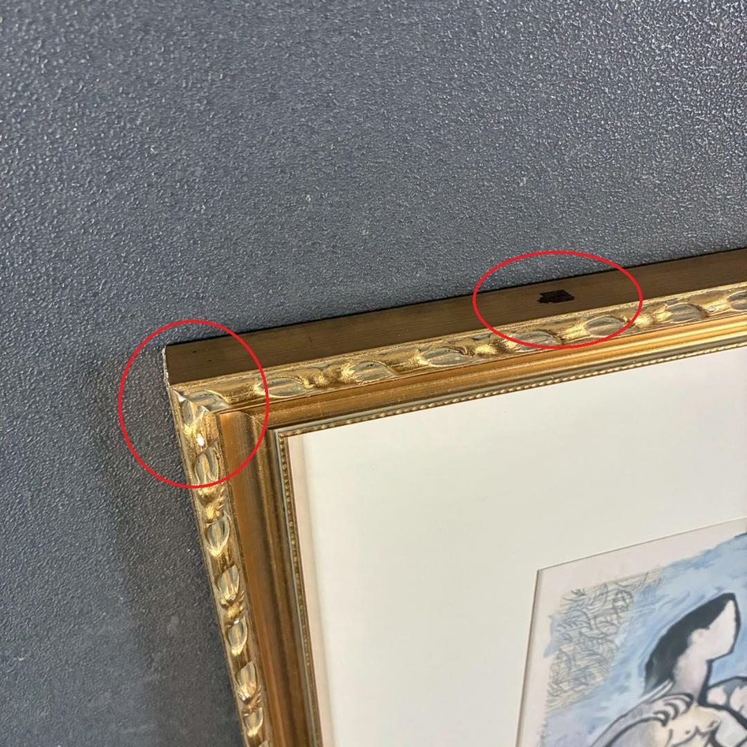 美品 パブロ・ピカソ「男と女」リトグラフ サイン・認定書有 マリーナコレクション