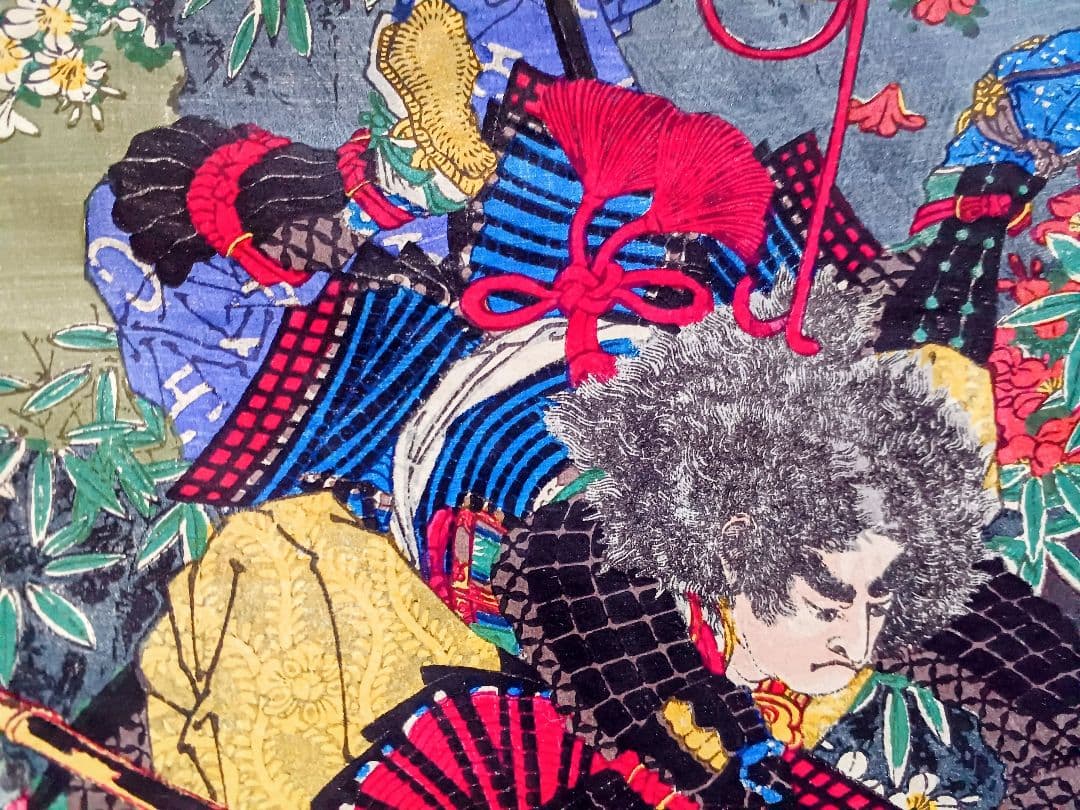 オリジナル版画　WAR29 賎ヶ嶽合戦　歌川豊宣　 391x509mm　明治16