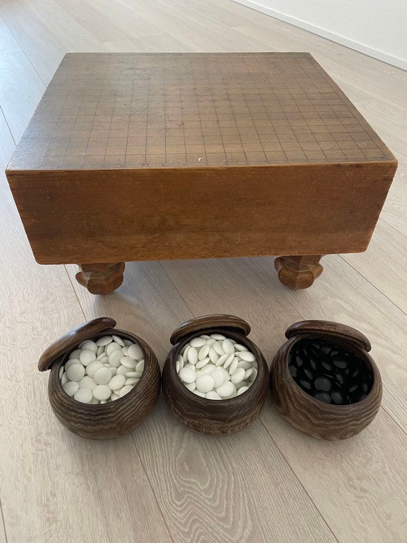 値下げ！囲碁セット　碁盤　碁石 碁笥