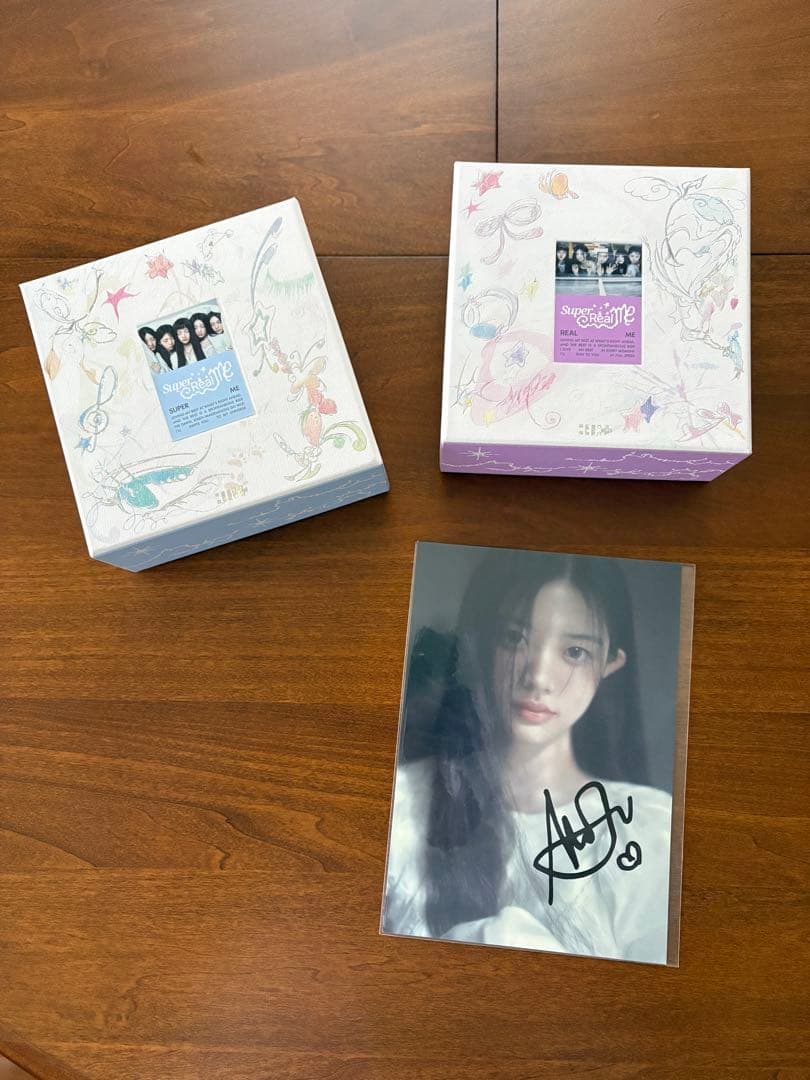 ILLIT Super Real Meミンジュサイン入りカード　CD付き