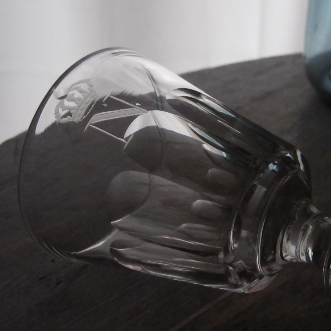 アンティークバカラ　1900年頃「Conique」モノグラム　希少品