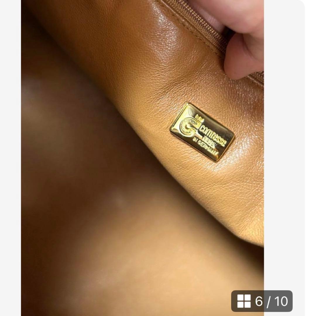 【最終お値下げ】COMTESSコンテス　サフィアーノレザー　大容量ボストンバッグ