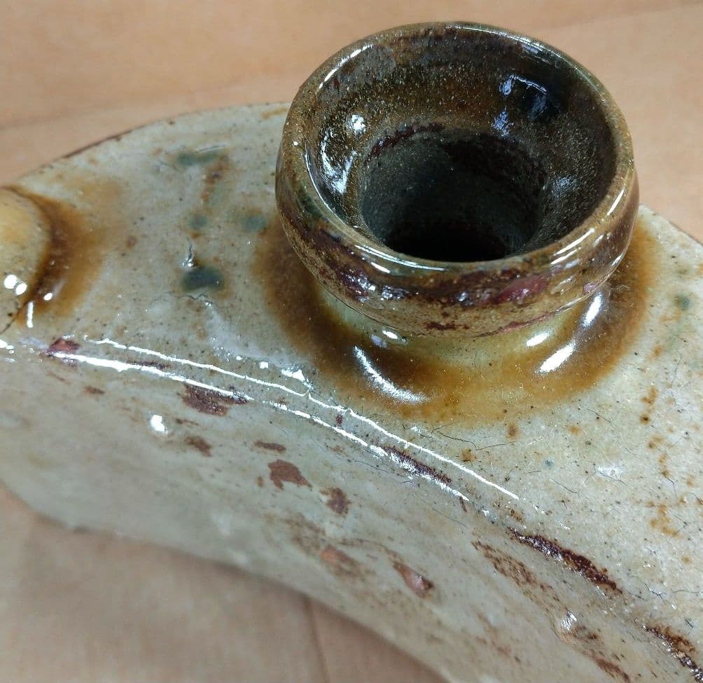 【本物保証】金城次郎 魚紋抱瓶 共箱 栞 壷屋焼 やちむん 人間国宝 無傷