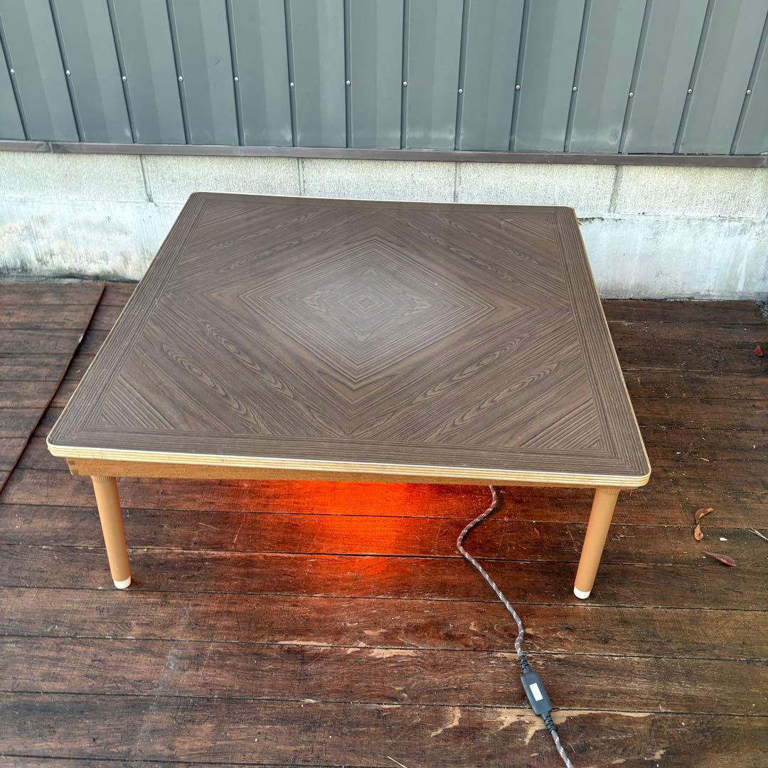 C4 昭和レトロ 花柄やぐらこたつ 小泉産業 リバーシブル天板 動作確認済み