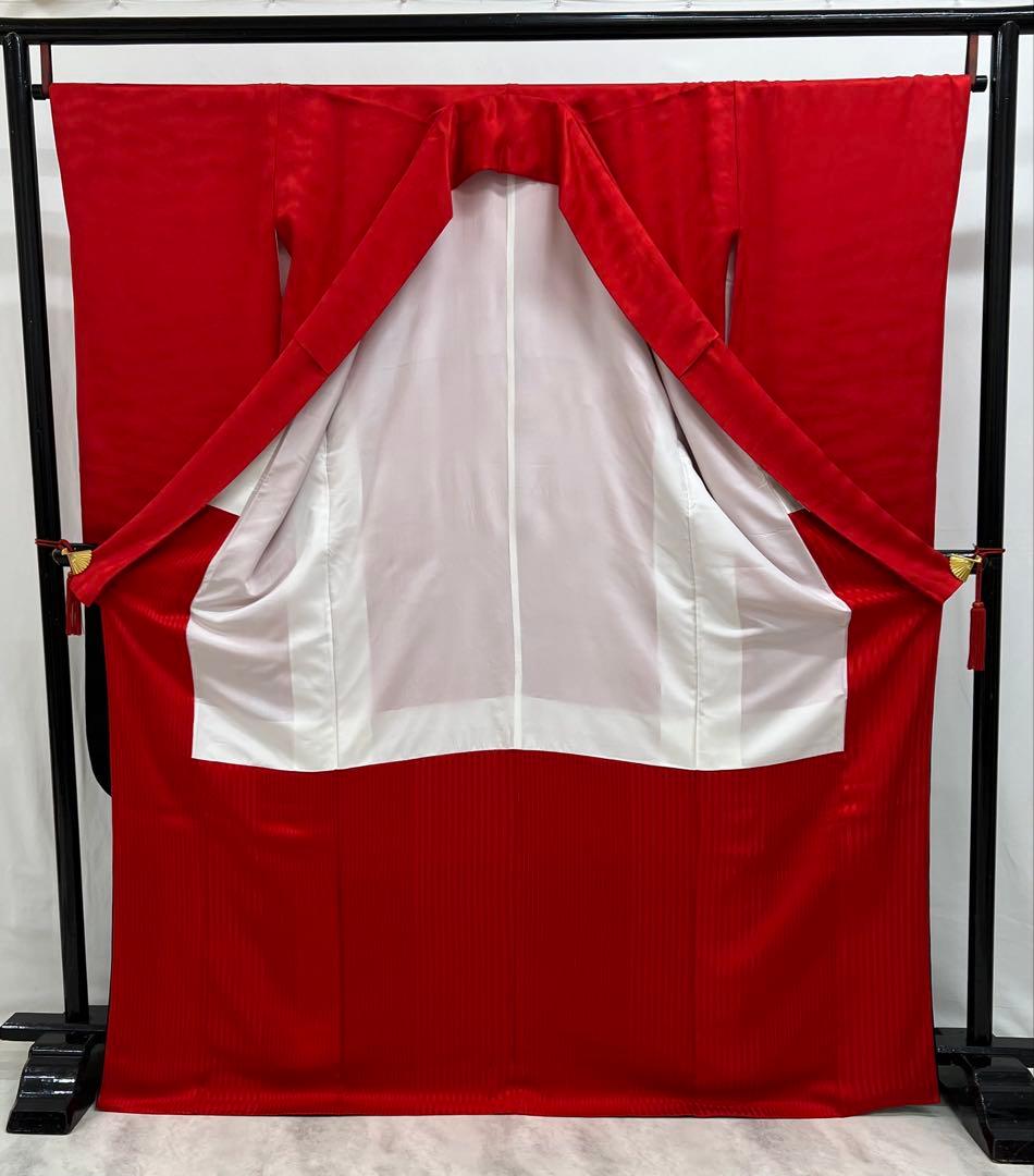 振り袖　フルセット　別誂絞り長襦袢付　赤　黒　ツートーン　成人式　 580