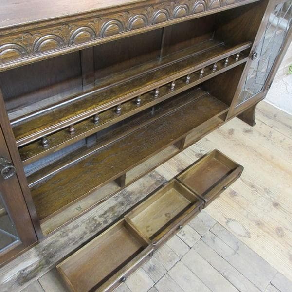 イギリス アンティーク 家具 カップボード 食器棚 キャビネット 6146e