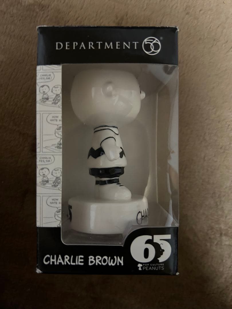 スヌーピー65周年 陶器DEPARTMENT56 フィギュア　チャーリーブラウン