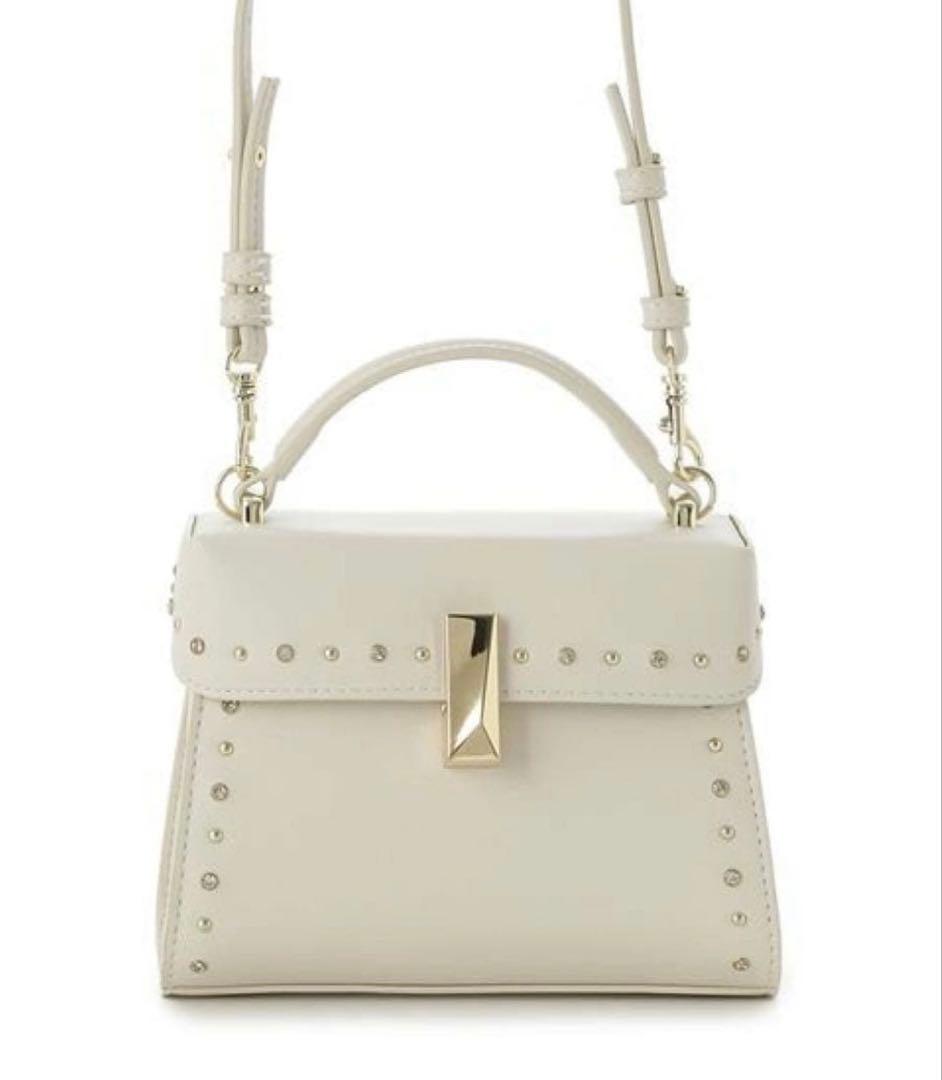 CELFORD セルフォード　リュタン　ビジュースタッズポシェット　アイボリー