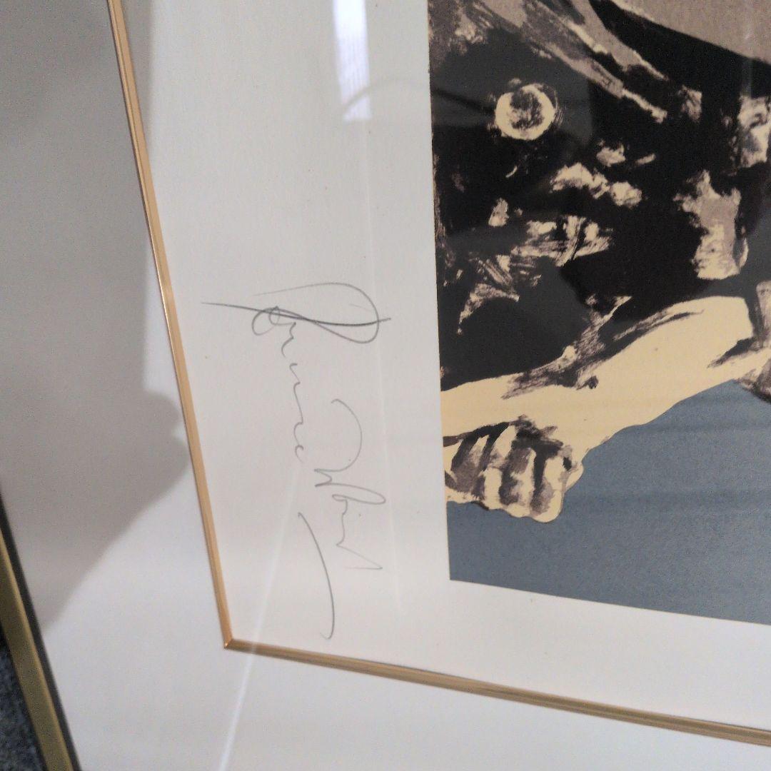 ロンウッド リトグラフ ローリングストーンズ エリッククラプトン 直筆 サイン