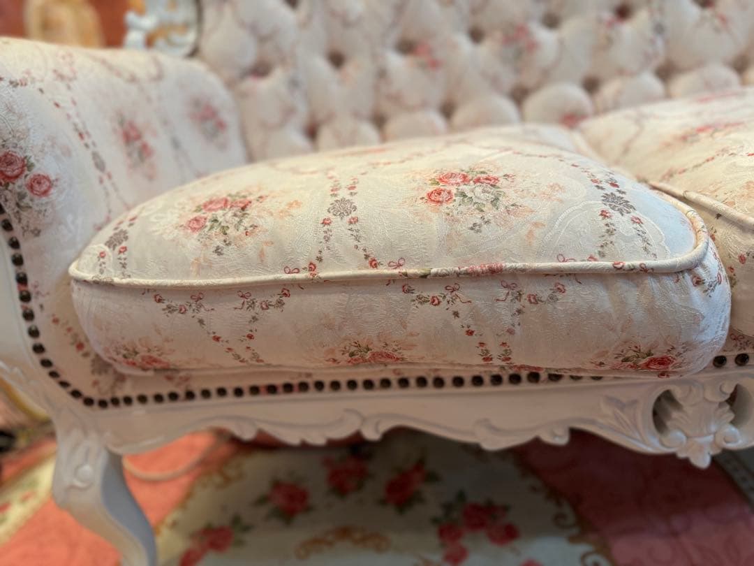 ロココ調　ソファー 2人掛けスウィートローズSymphony 浜崎あゆみ