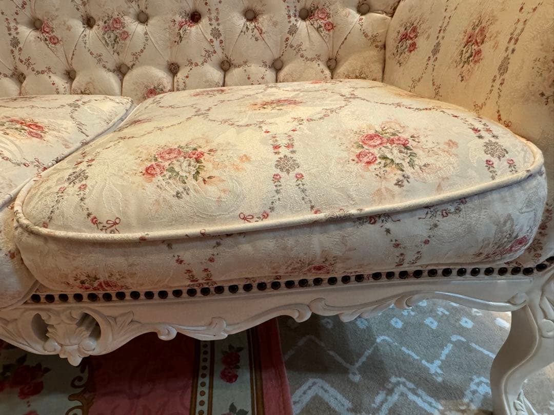 ロココ調　ソファー 2人掛けスウィートローズSymphony 浜崎あゆみ