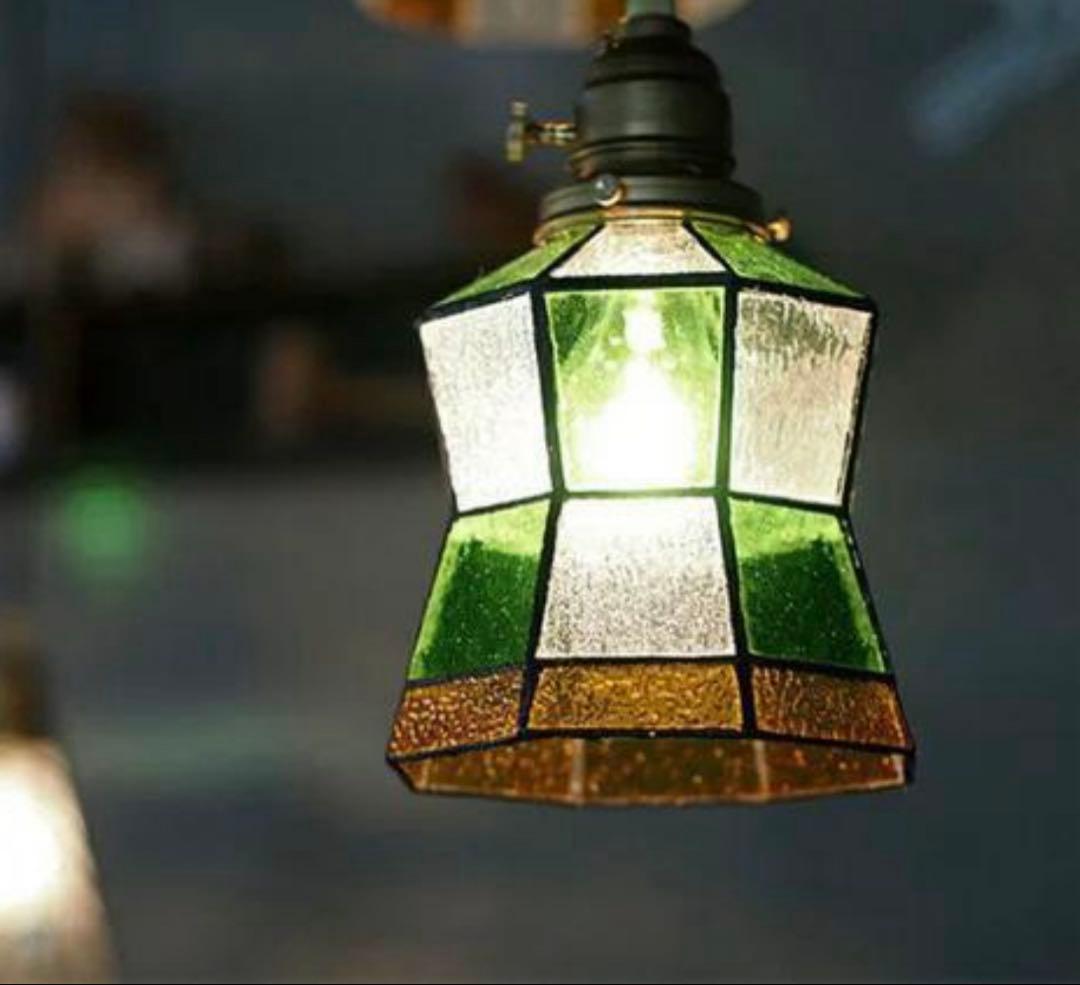 ART WORK STUDIO ステンドグラスペンダント ヘルム