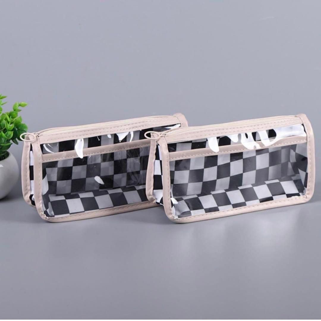 鉛筆ポーチ、ジッパー付き透明鉛筆ポーチ 入学 入社 文房具 筆箱 学生