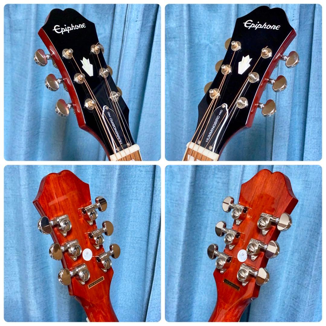 【牛骨☆エレアコ】Epiphone☆ハミングバード！【弾き易く調整☆新品の弦】