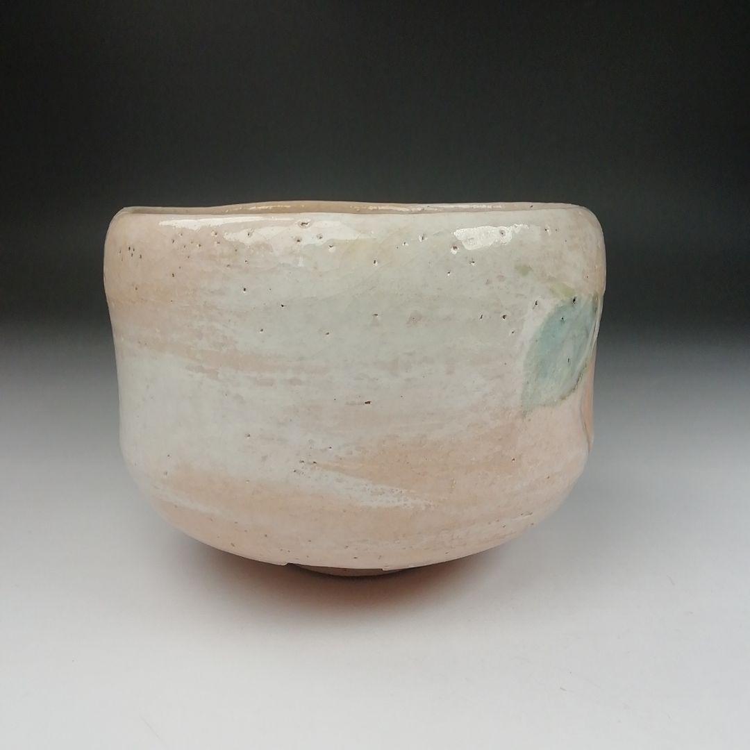 Ｔ５１８　茶碗　『柿画』『楽入窯　吉村楽入』　共箱　抹茶碗　茶道具