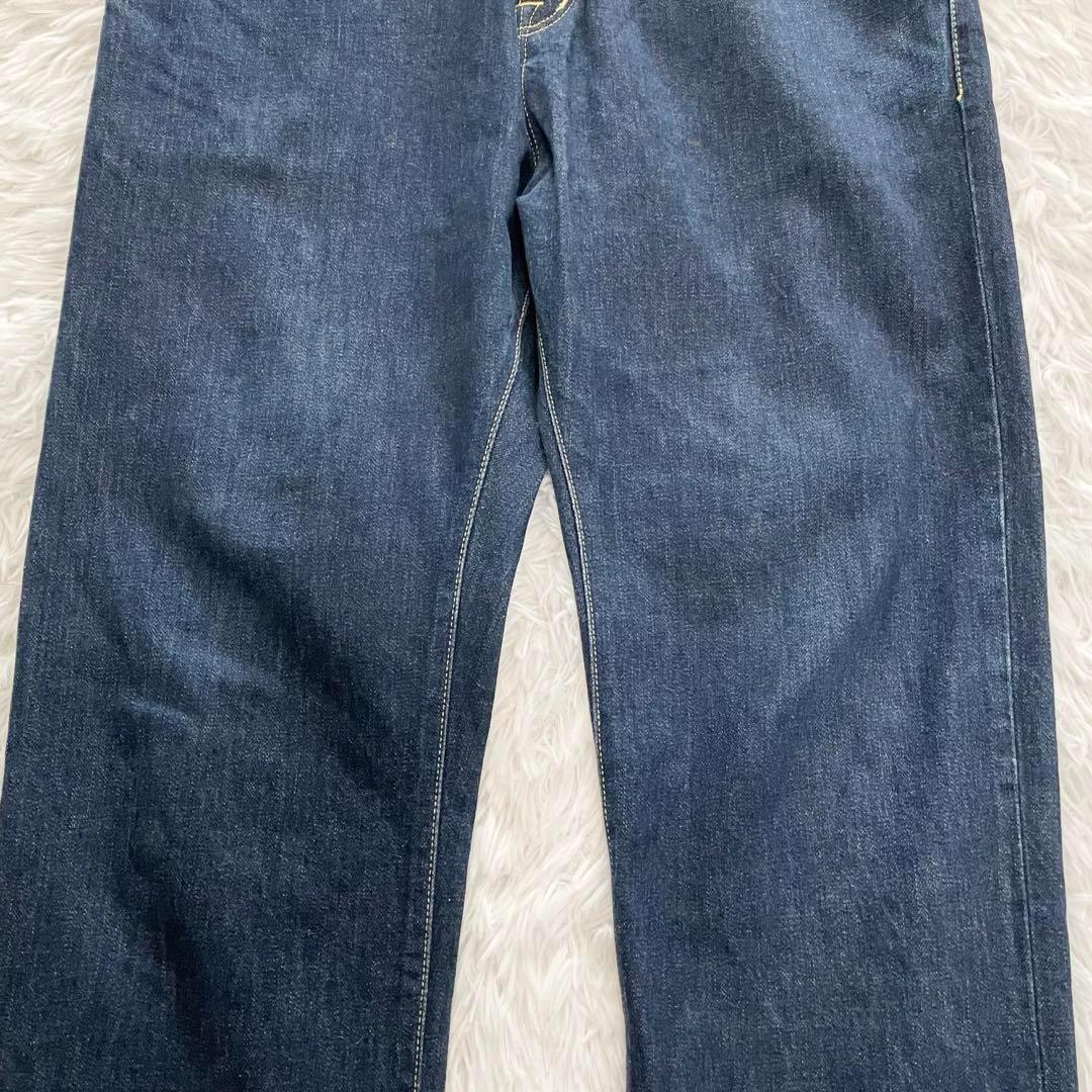 ガンリュウ　サルエルパンツ・デニム・ジーンズ・12AW・製品洗い加工・3連ベルト