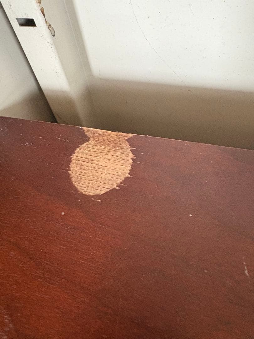 【木製ガラスキャビネット】レトロ収納棚／ガラス扉＆引き出し付き