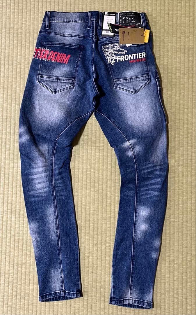 アイズフロンティア７３５０ＳデニムＧ　Ｓ寸カーゴパンツ７３cm上下組インディゴ