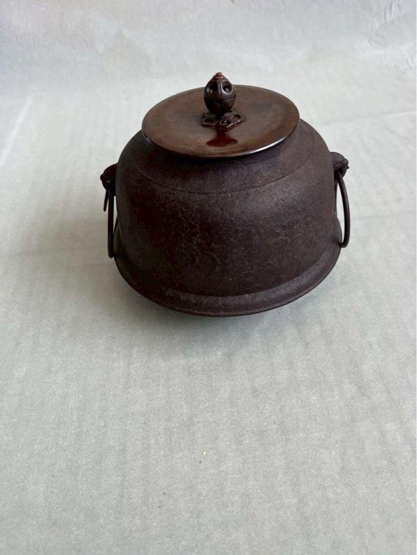 茶道具 風炉釜 茶釜 鉄釜 工芸品 鉄瓶 茶釜 古道具 鉄製