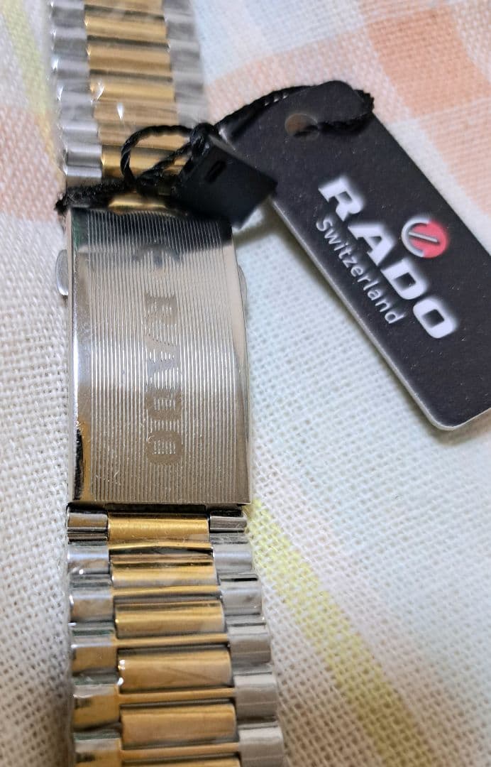 美品 RADO 自動巻き 腕時計 ゴールド 未使用純正ベルト付き