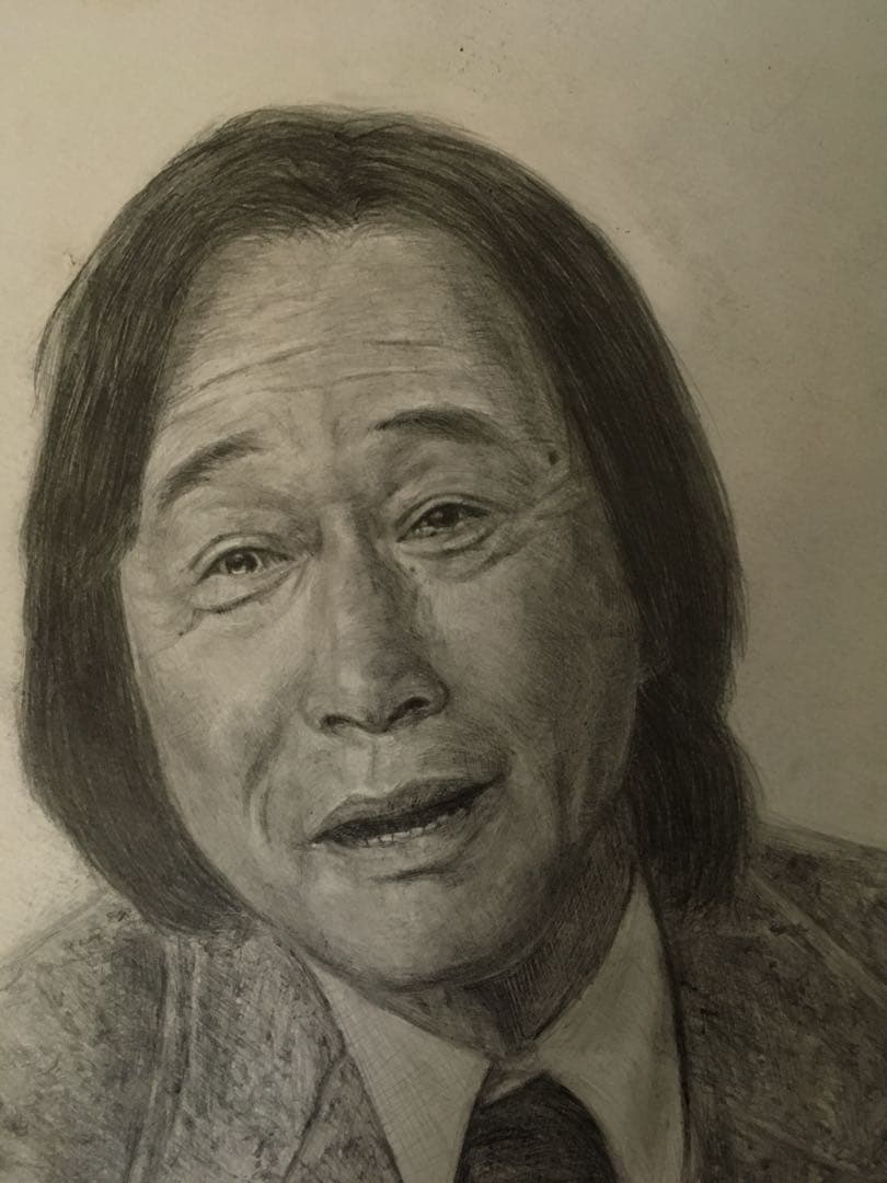 武田鉄矢 金八先生 似顔絵 （鉛筆画） 最終価格