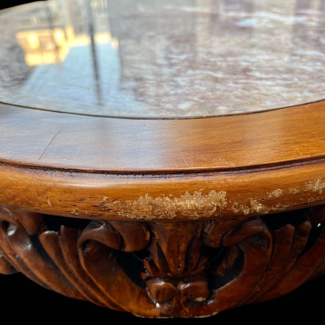 ‼️専用❣️イタリア製 アンティーク 大理石 センターテーブル ロココ　彫刻 猫脚