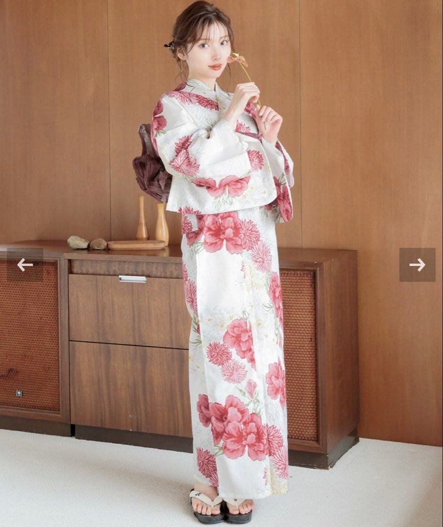 【完売品含む✨新品未開封Dita髪飾り付き.浴衣コーデ4点セット】