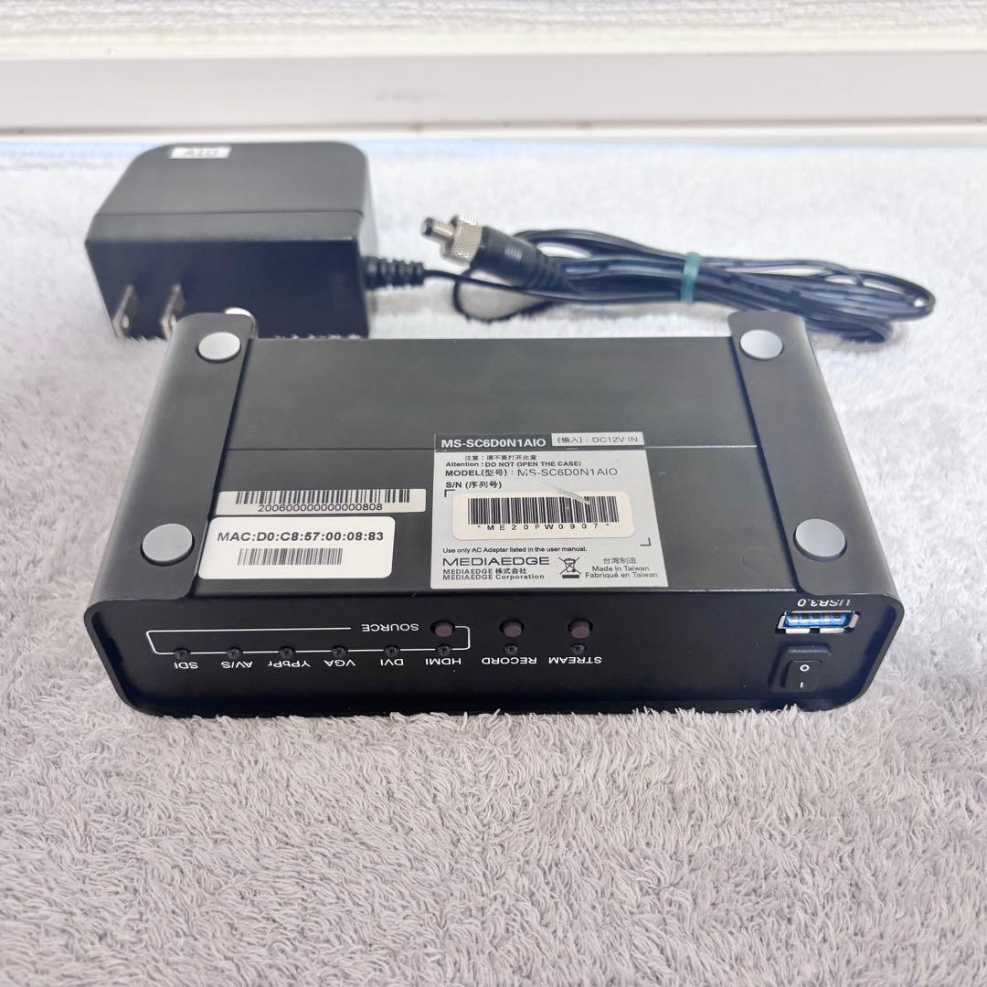 2ch対応オールインワン ストリーミングエンコーダー SC6D0N1 AIO