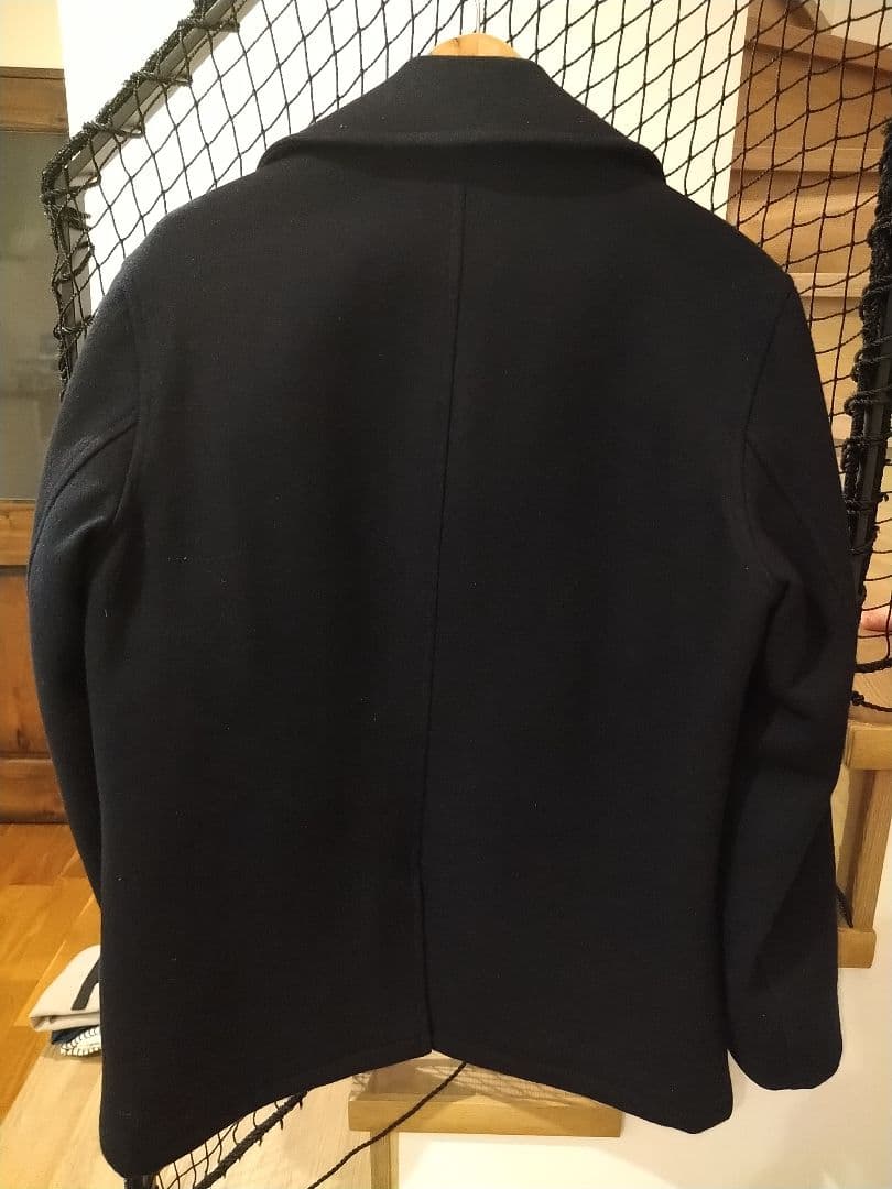 stussy × schott　ライダースジャケット　ネイビー