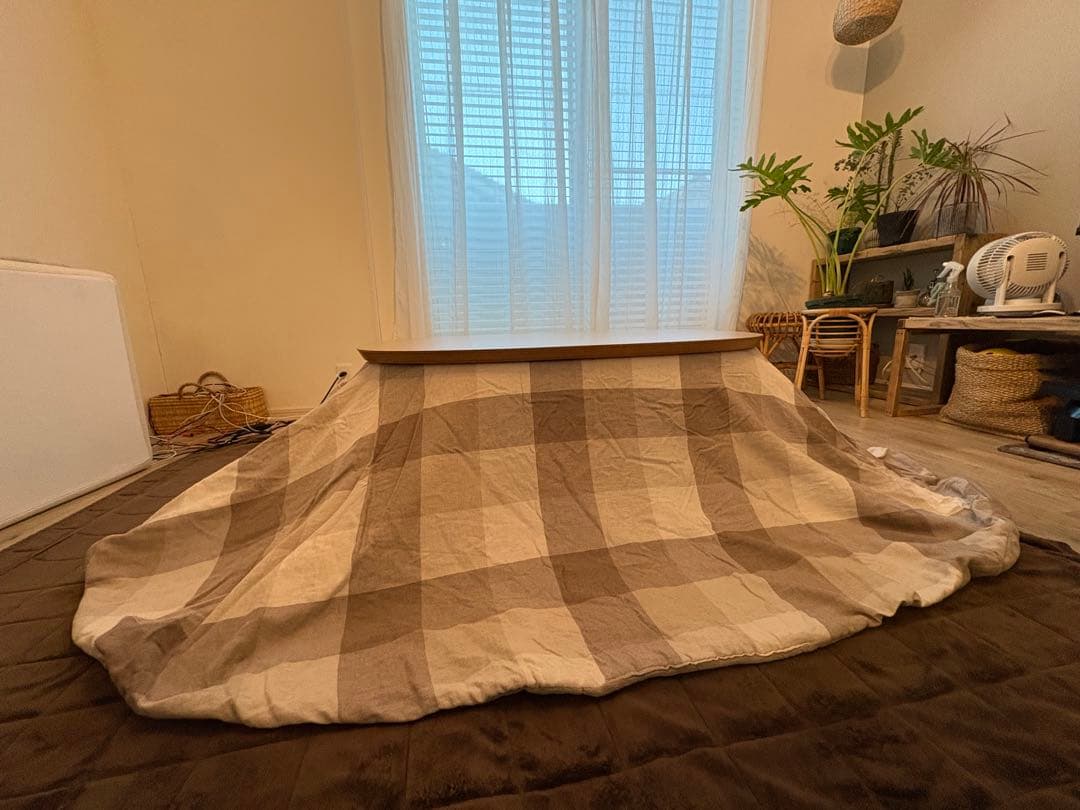 無印良品こたつにもなるローテーブル小　MJ-KDS4-N 2024製 布団付き