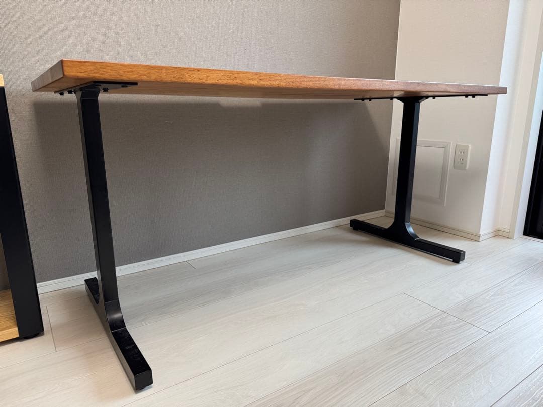 kanademono THE TABLE デスク ラバーウッド ブラウン