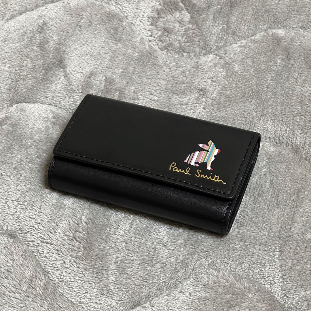 【新品未使用】Paul Smith 黒 ウサギキーケース