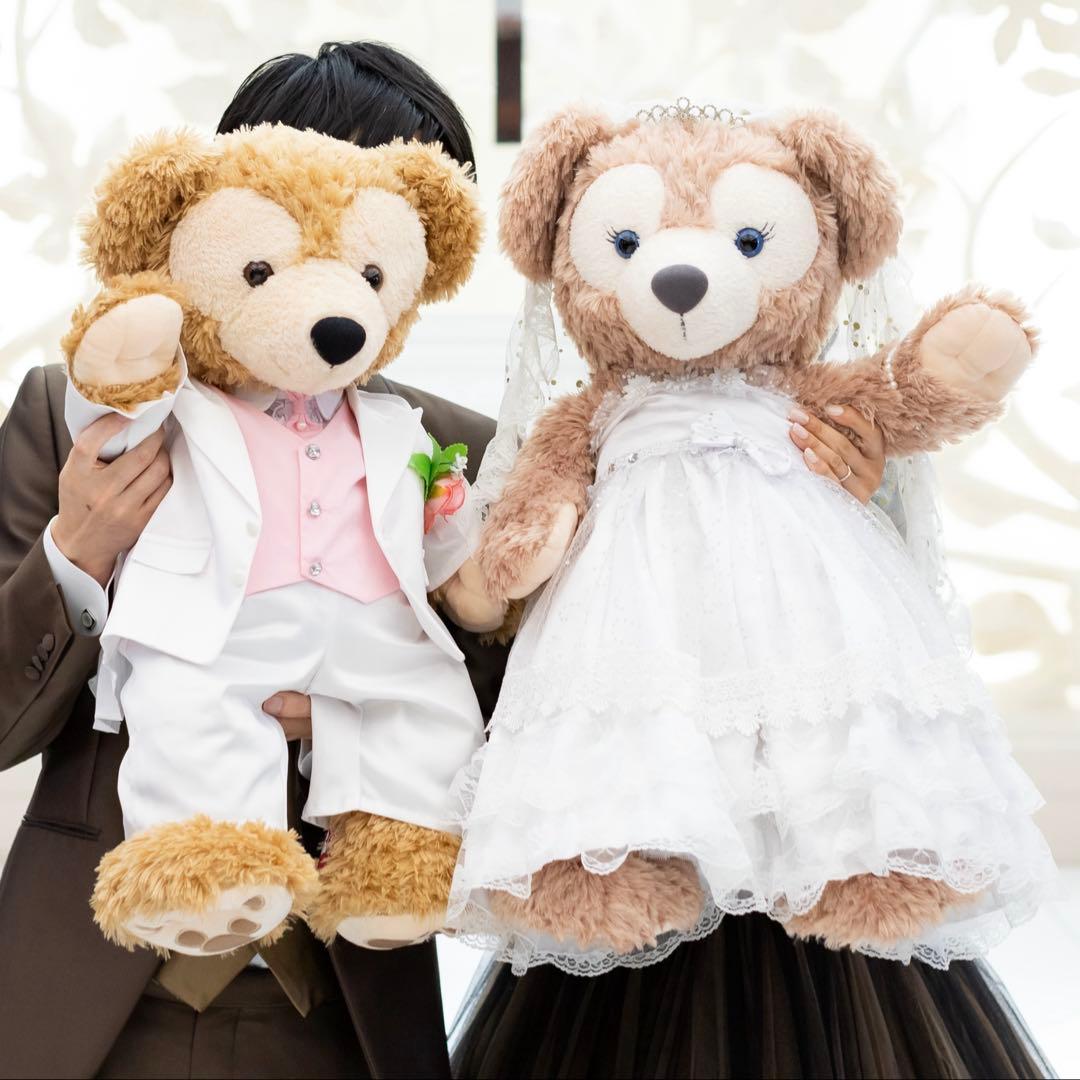 ダッフィー　シェリーメイMサイズ　ウェディングコスチュームセット