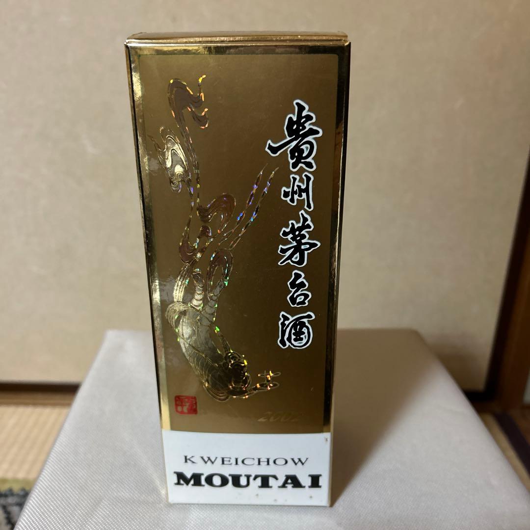 貴州茅台酒 五星麦2002年 天女ラベル未使用オリジナルグラス付